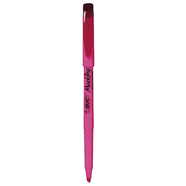 Caneta Marca Texto Bic Brite Liner Rosa