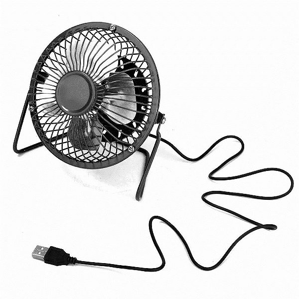Mini Ventilador De Mesa Usb Metal Ns-0492