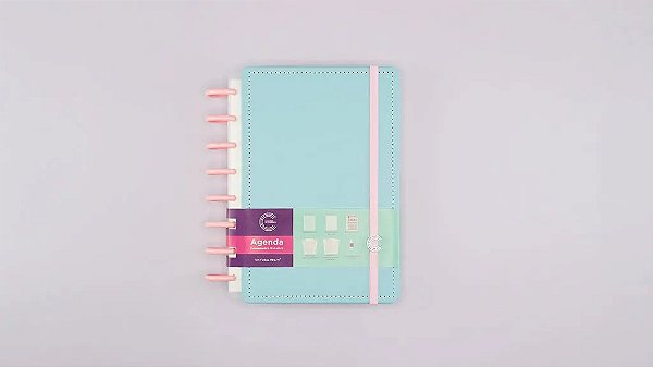 Agenda Inteligente A5 Azul Pastel Cia52137