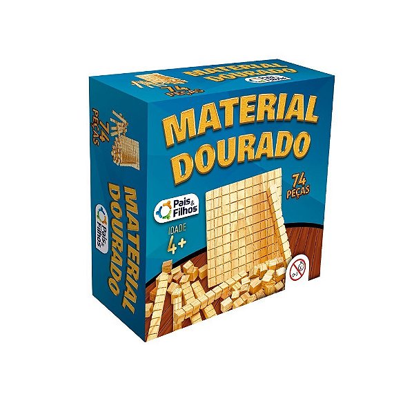 Material Dourado Madeira c/74p Pais E Filhos 2910