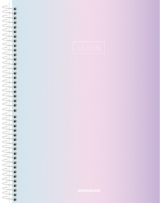 Caderno Espiral Capa Dura 1/4 Clean 80fls SD