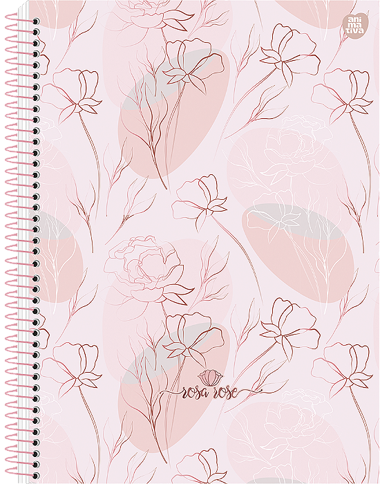 Cad Cd 10x1 Rosa Rose 160fls Sd 10226