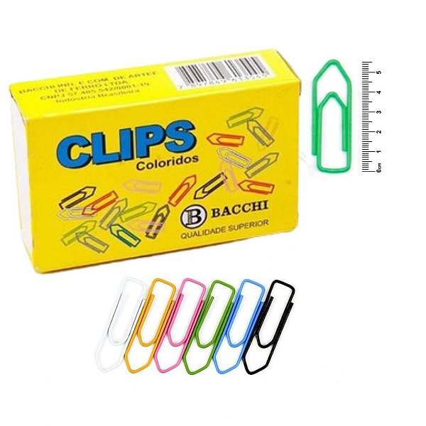 Clips Bacchi Colorido 8/0 C/25