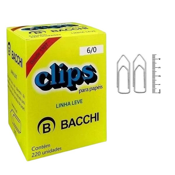 Clips Bacchi 6/0 Linha Leve C/220