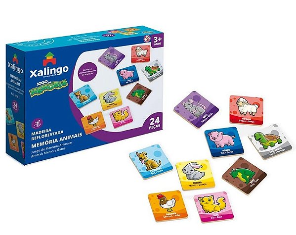 Brinq Jogo Memoria Animais 5076.5 Xalingo