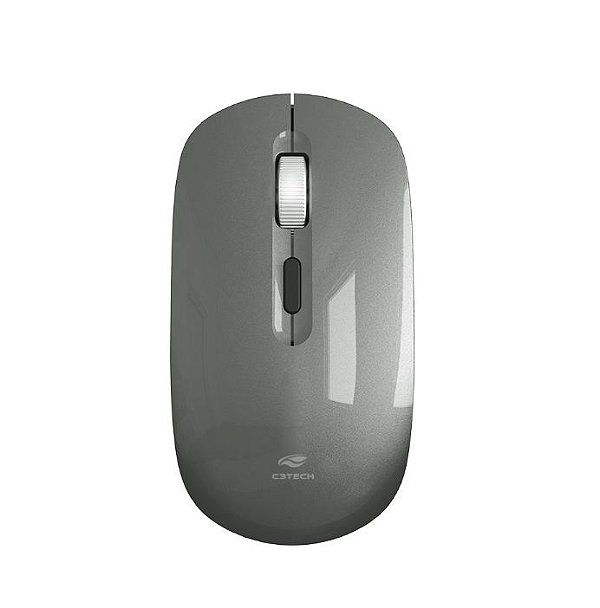 Mouse S/Fio Recarregavel M-W80GY Cinza C3 Tech