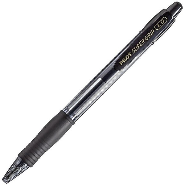 Caneta Bpgp-10r Super Grip 1.0 Pilot Preta