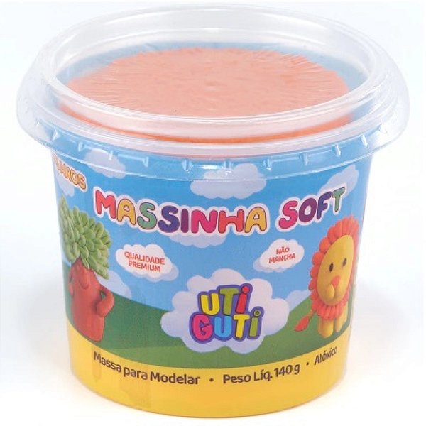 Massa P/ Modelar 140g Laranja Uti Guti Licyn 1011