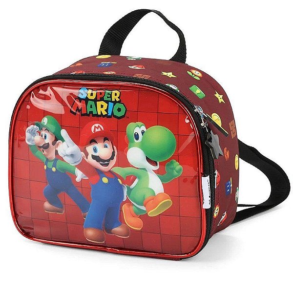 Lancheira Super Mario Vinho La39443mo-Vi Luxcel