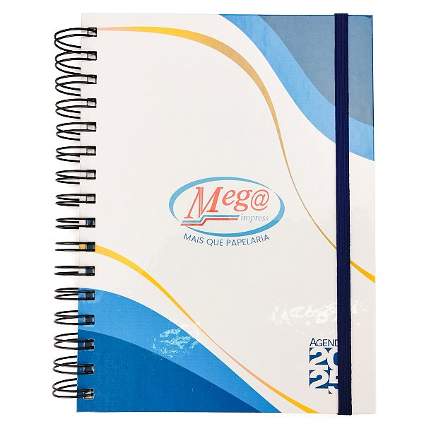 Agenda Personalizada 2025 Diária Capa Dura Laminada Com Bolsa Interna 75g 15,5x21cm