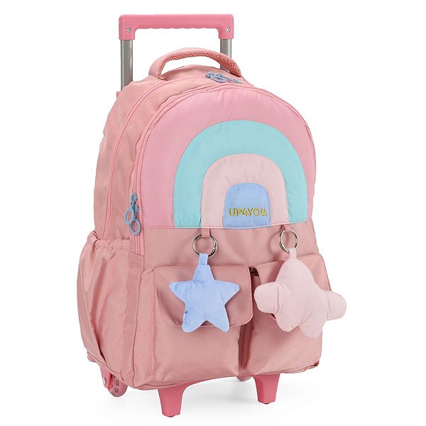 Mochila C/ Carrinho Up4you Petit Rosa Ic39952up Luxcel