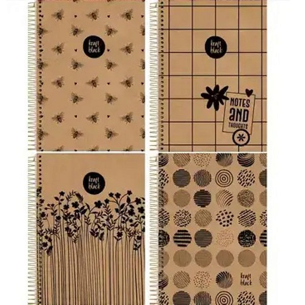 Cad Cd 1x1 Kraft Black 80fls 74812 Jandaia