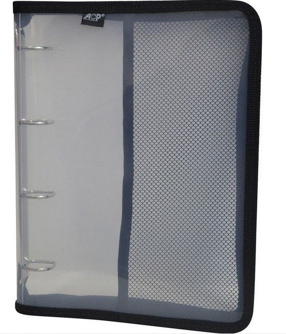 Fich Transparente C/ Botao Preto Acp 828