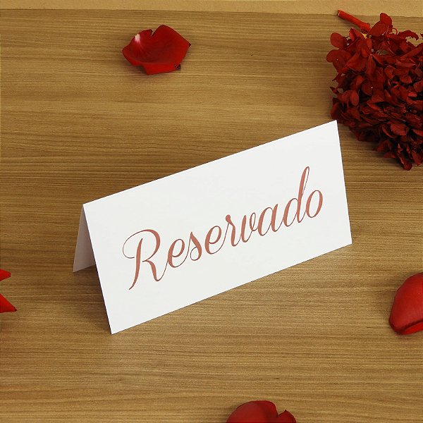 Placas de Reservado - Linha Lírio