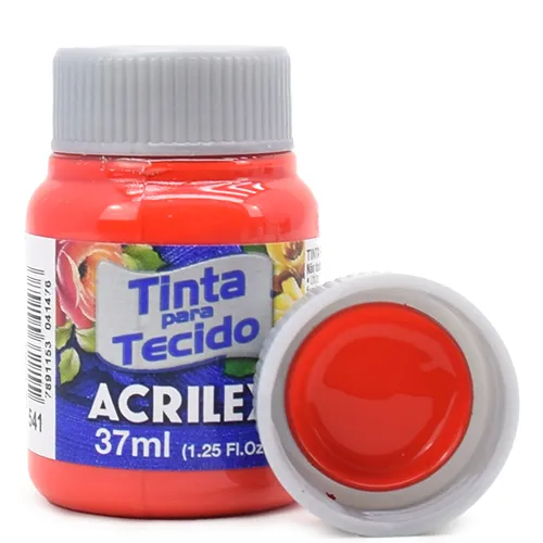 Tinta P/ Tecido 37ml Acrilex Vermelho Vivo 541