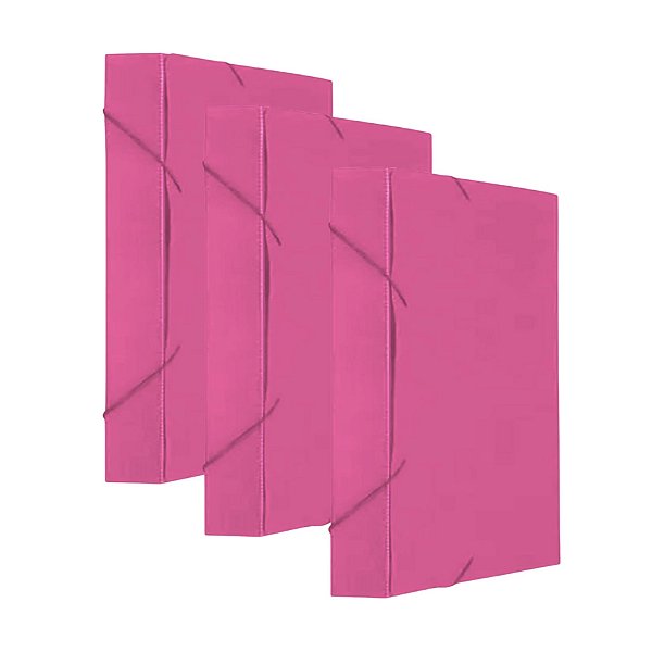 Kit C/3 Pasta Polionda 6cm Rosa