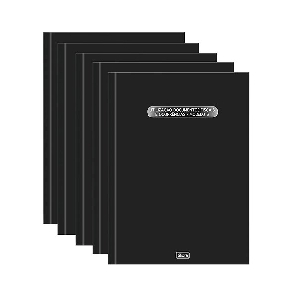 Kit C/5 Livros Reg. Ut Docto Fis Mod6 50f Tilibra 121169