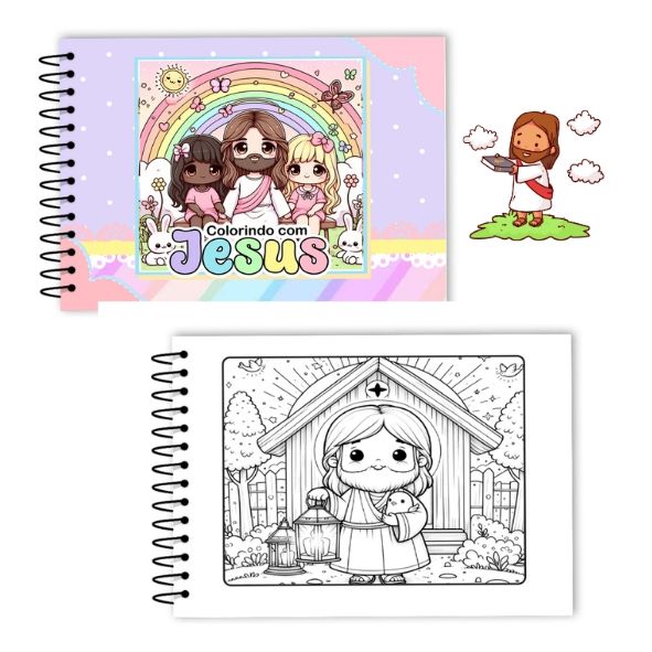 Cad Colorindo com Jesus 14x21m A5 180g