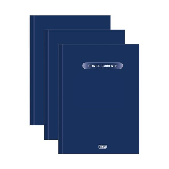 Kit C/3 Livros Conta Corrente 1/4 100f Tilibra 120162