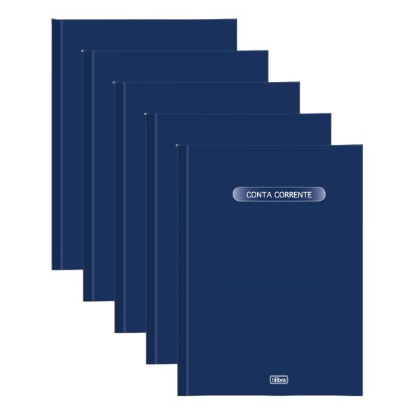 Kit C/5 Livros Conta Corrente Gd 50fl Tilibra 120197