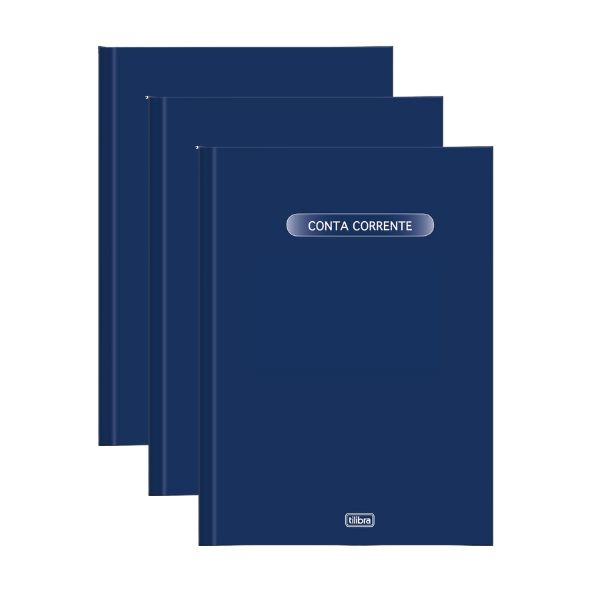 Kit C/3 Livros Conta Corrente Gd 50fl Tilibra 120197