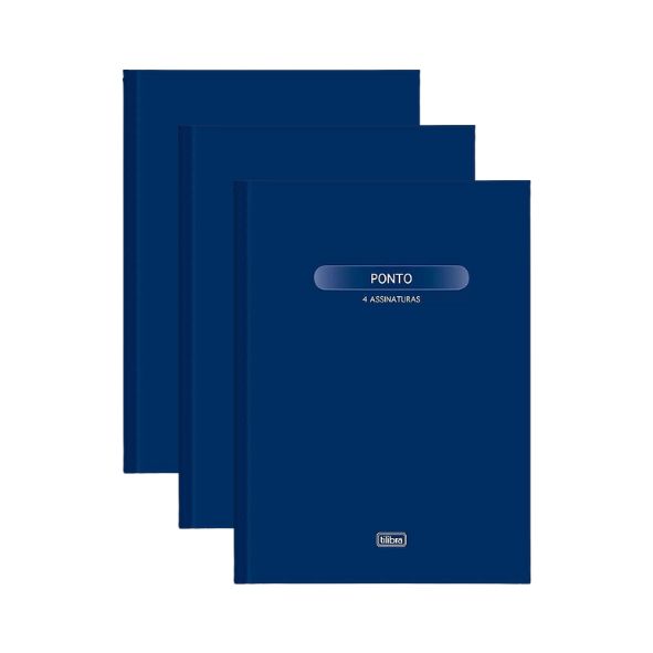 Kit C/3 Livros De Ponto Gd 100fl Tilibra 120847