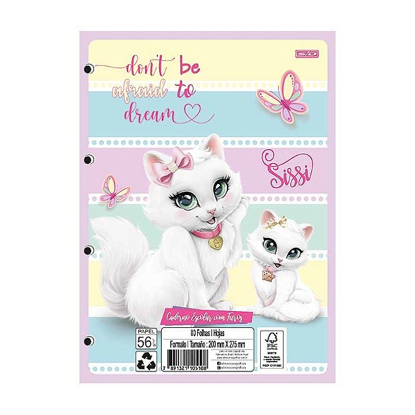 Bloco De Fich Sissi 80fls 10510 Sd Animativa