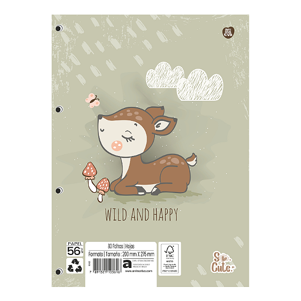 Bloco De Fich So Cute 80fls 10511 Sd Animativa