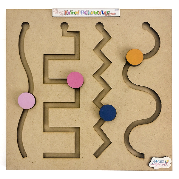 Brinquedo Educativo Madeira Coordenação Motora 4 Linhas