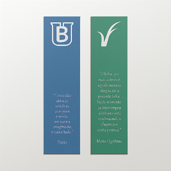 Marcador de Página Personalizado impressão Color Frente Verso 4x4 Papel OffSet Fosco 240g