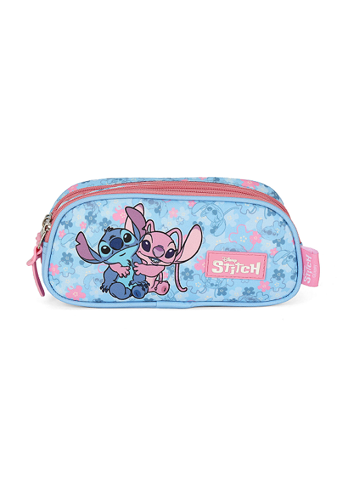 Estojo Triplo Stitch Rosa Luxcel
