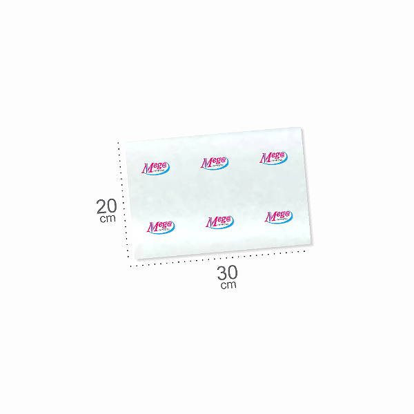 Papel de Seda Personalizado 20x30cm com seu Logo para Lojas e Embalagens Impressão Colorida