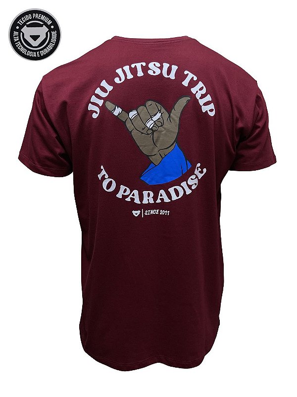 Camiseta Tauron Jiu Jitsu Trip - Vinho