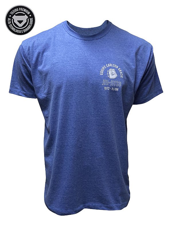 Camiseta Carlson Gracie Equipe - Azul Mescla