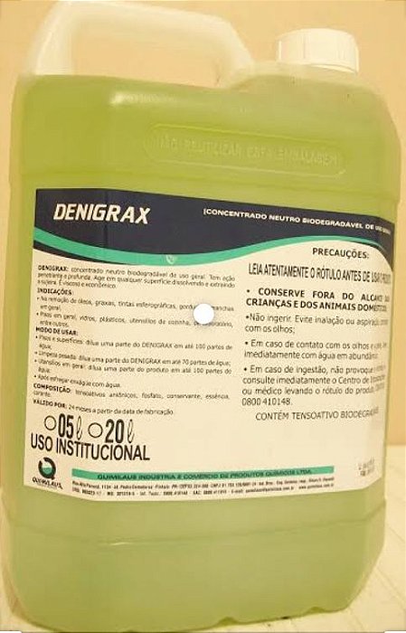 Multiuso - Denigrax Concentrado Neutro Biodegradável, uso geral