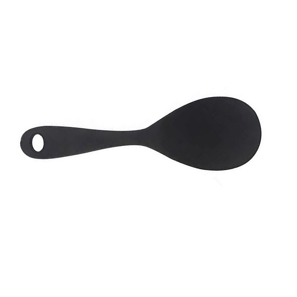 Colher de Servir Cabo Maciço de  22,5cm em SiliconePreto UnyHome.