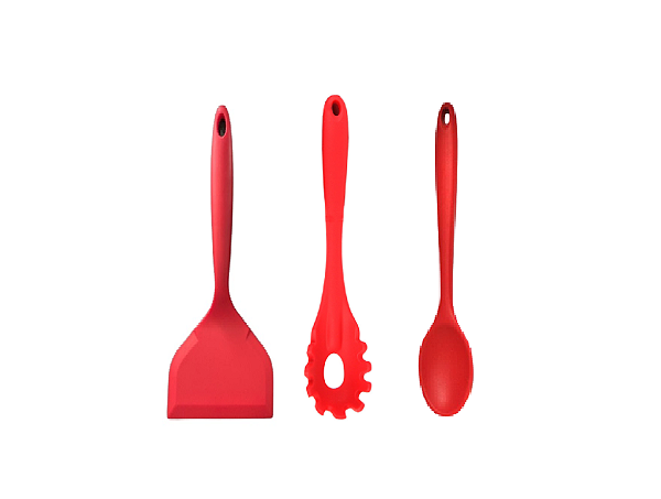 Conjunto 3 Peças - Colher 27cm, Espátula 25cm e Pegador de Macarrão 28cm - UnyHome