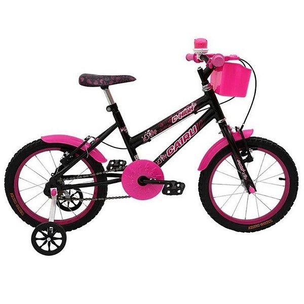 Bicicleta Cairu 16 MTP reb. Fem c-high pto/pink