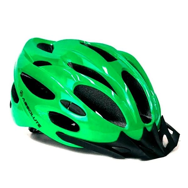 Capacete absolute nero verde, tam. M