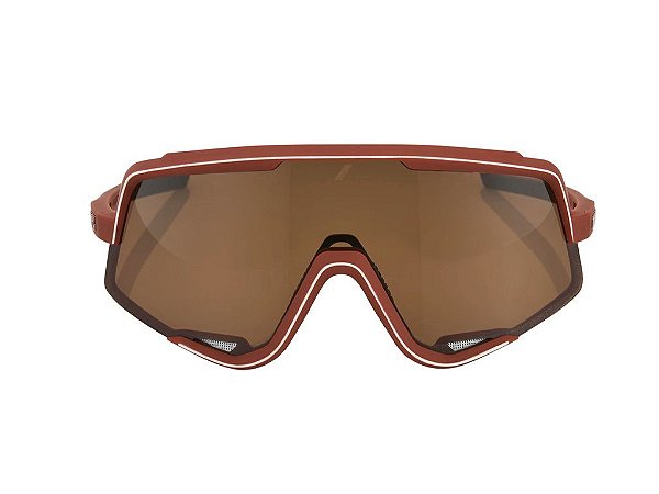 Oculos 100% glendale, verm/pto., bronze