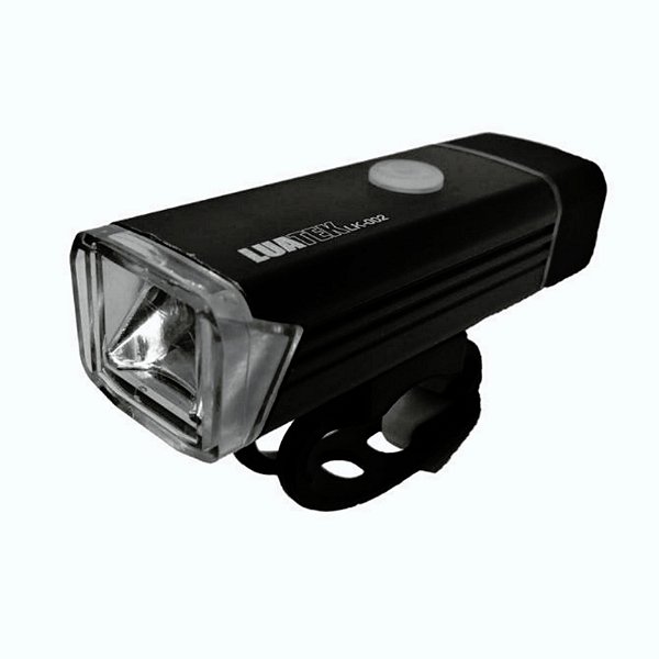 Farol Dianteiro Luatek Usb Lk-002 Preto