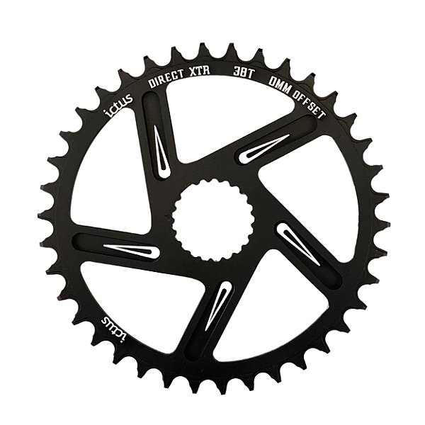 Coroa Ictus Direct Xtr Offset 0mm 38t - Compatível Shimano