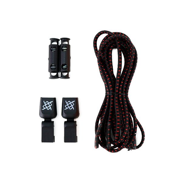 Cadarco Elastico Hupi Laces Preto Risca Vermelha