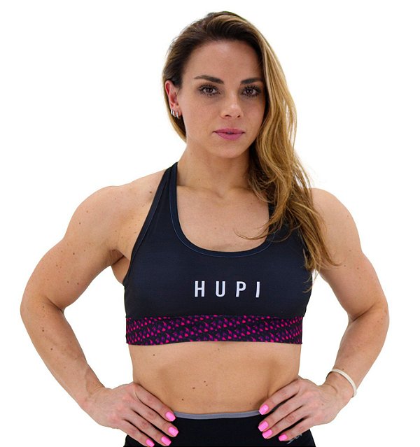 Top Hupi Eva Preto/Rosa Tam: G