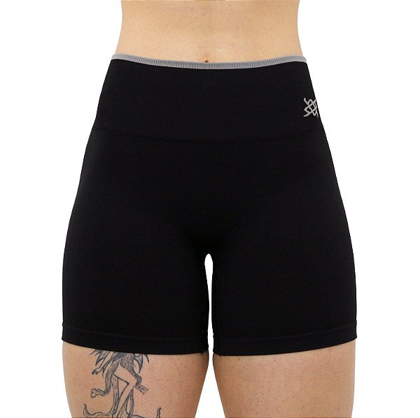 Bermuda Hupi Seamless Curta Preto Tam: G