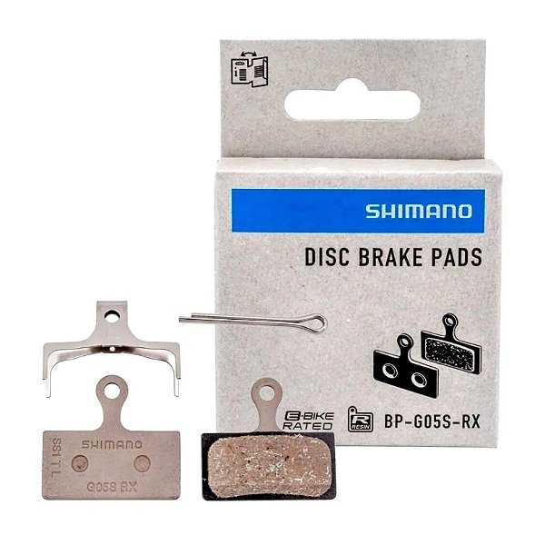 Pastilha de Freio a Disco Shimano G05S-RX Resina com Mola