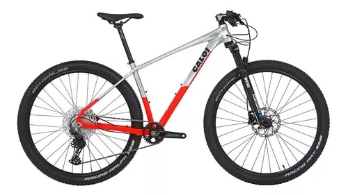 Bicicleta Caloi Elite Alumínio Aro29 V12 Alumínio/Vermelho Tam 17