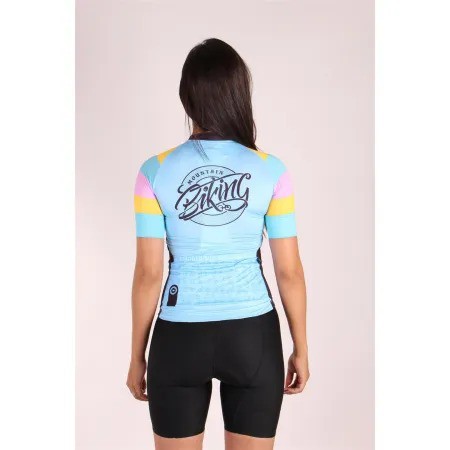 Camisa Ciclopp Ciclismo Bikers Feminina Azul Tam M