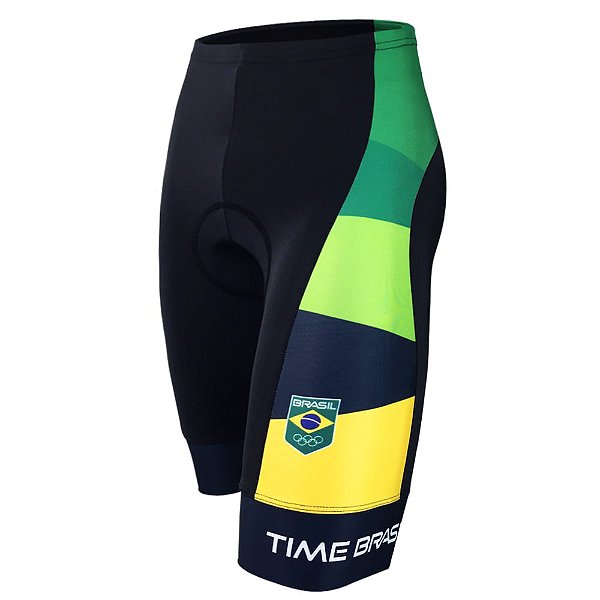 Bermuda Barbedo Time Brasil Lateral Estampada Tam M