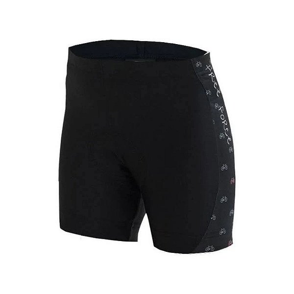 Bermuda Feminina Kids Free Force Bikes Preto Tam 10